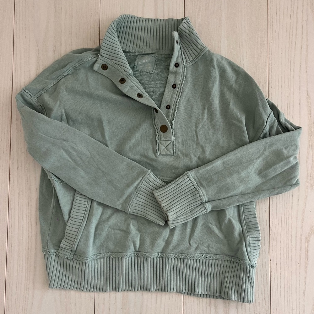 Aerie quarter snap sweatshirt